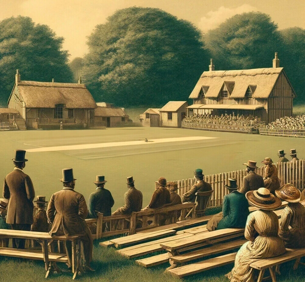 Quaint 19th century cricket ground