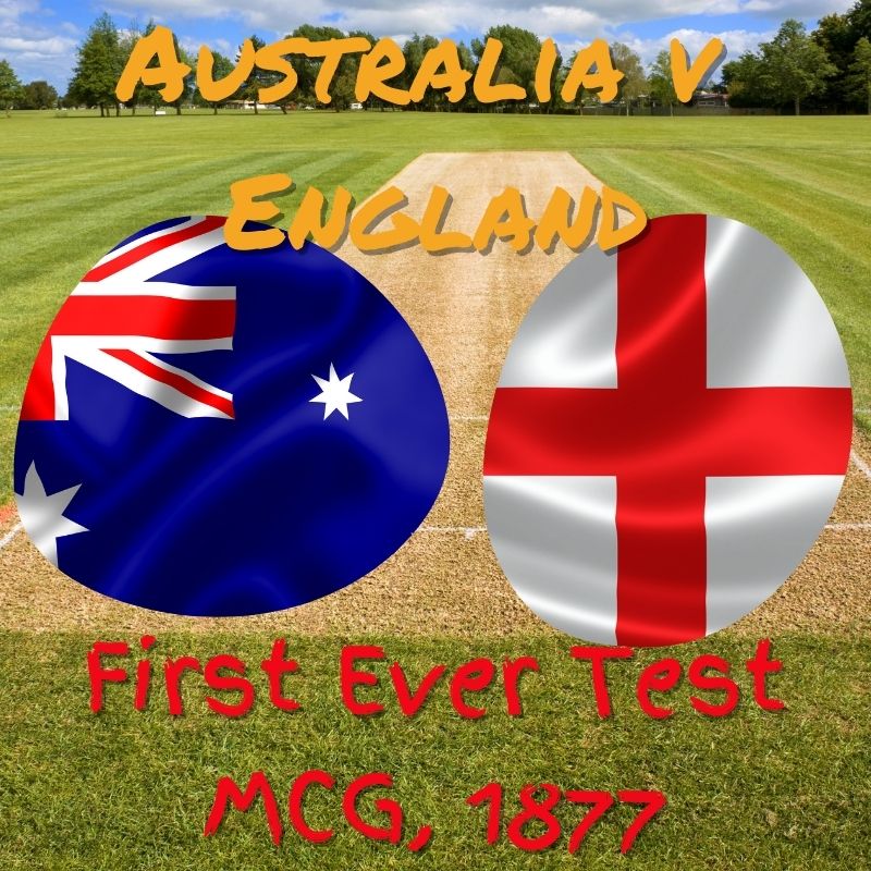 Australia v England - 1st ever cricket test - 1877